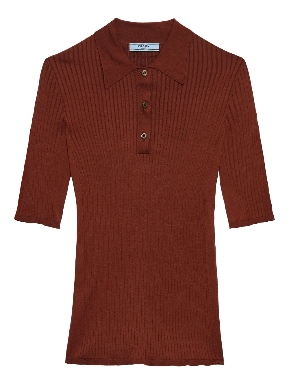 Prada playera tipo polo | marrón | Image 1