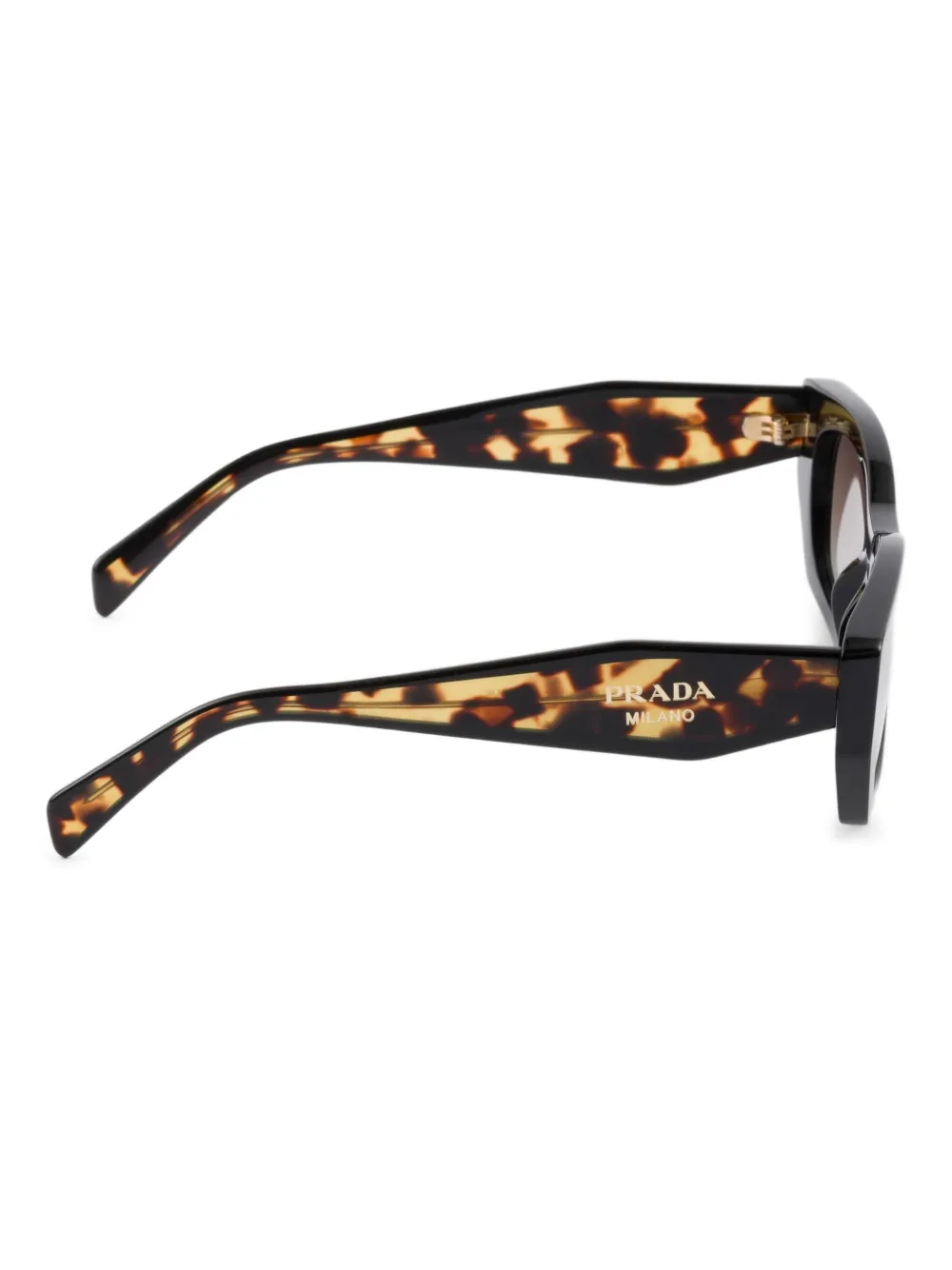 Prada Eyewear Zonnebril met logoprint Zwart
