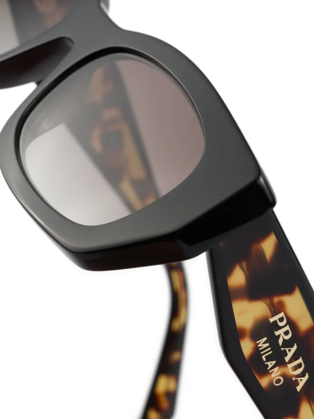 Prada Eyewear Zonnebril met logoprint Zwart