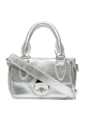 Sarah Chofakian mini Sarah metallic leather tote bag - Silver