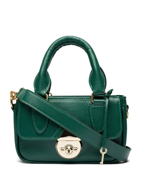 Sarah Chofakian bolsa de hombro mini de piel texturizada