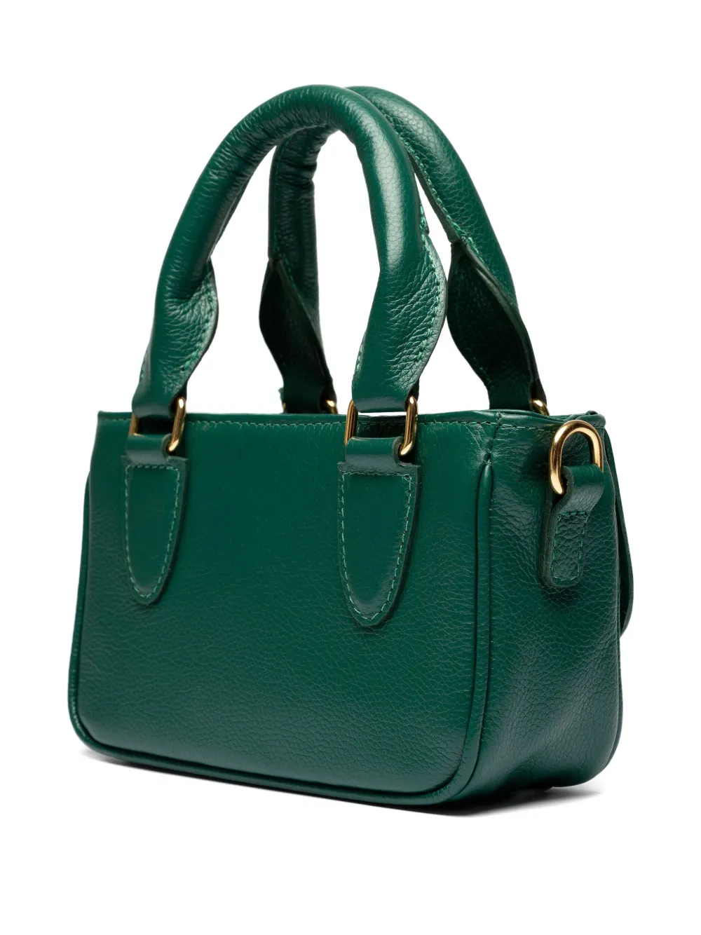 Sarah Chofakian mini Sarah textured leather tote bag - Groen
