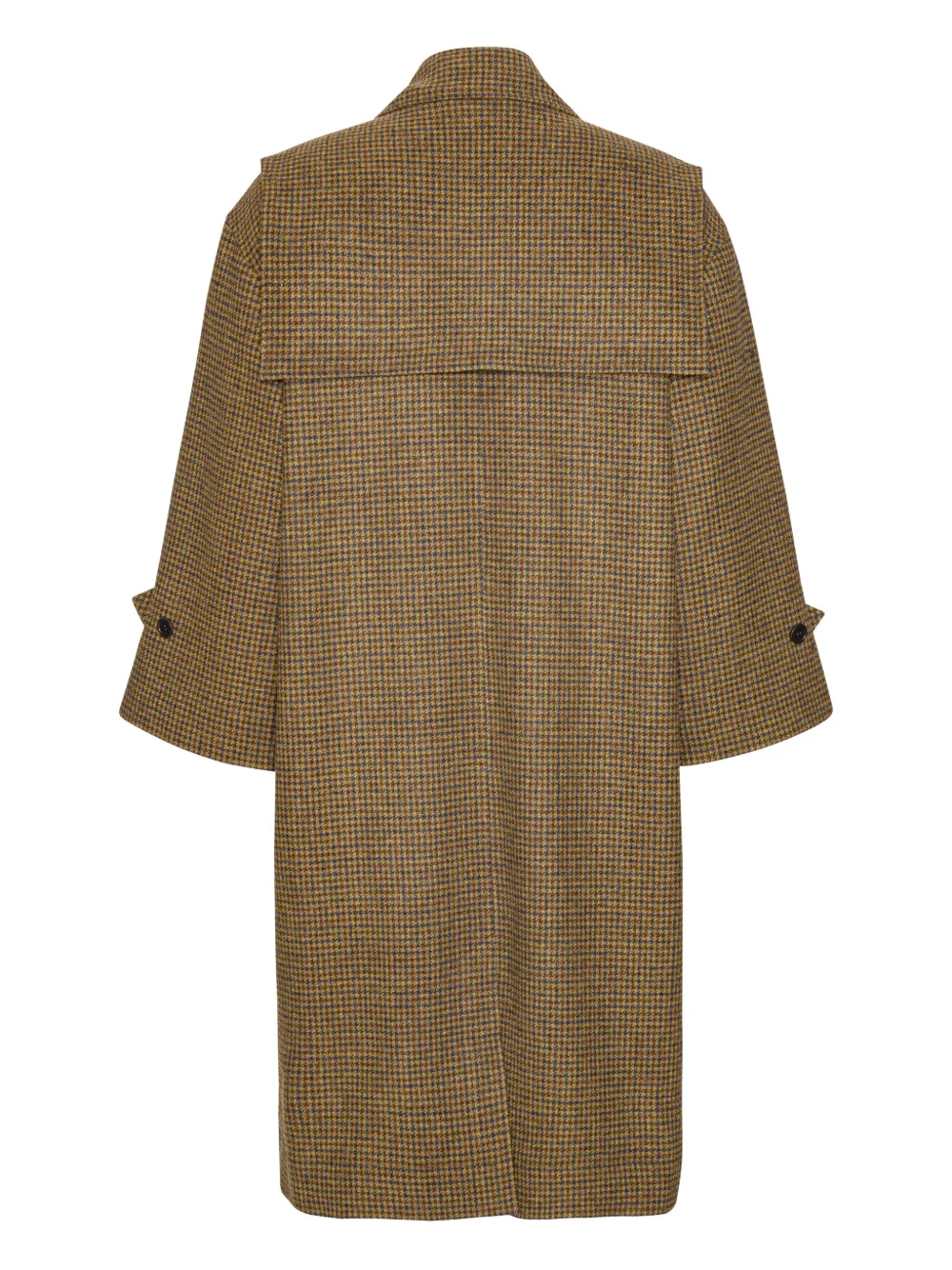 Henrik Vibskov Jas met pied-de-poule print Beige