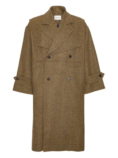 Henrik Vibskov houndstooth double-breasted coat