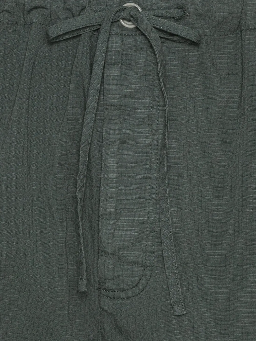 Henrik Vibskov Field broek met trekkoordtaille Groen