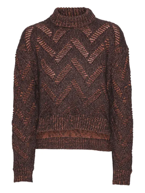 Henrik Vibskov turtleneck chevron-pattern sweater