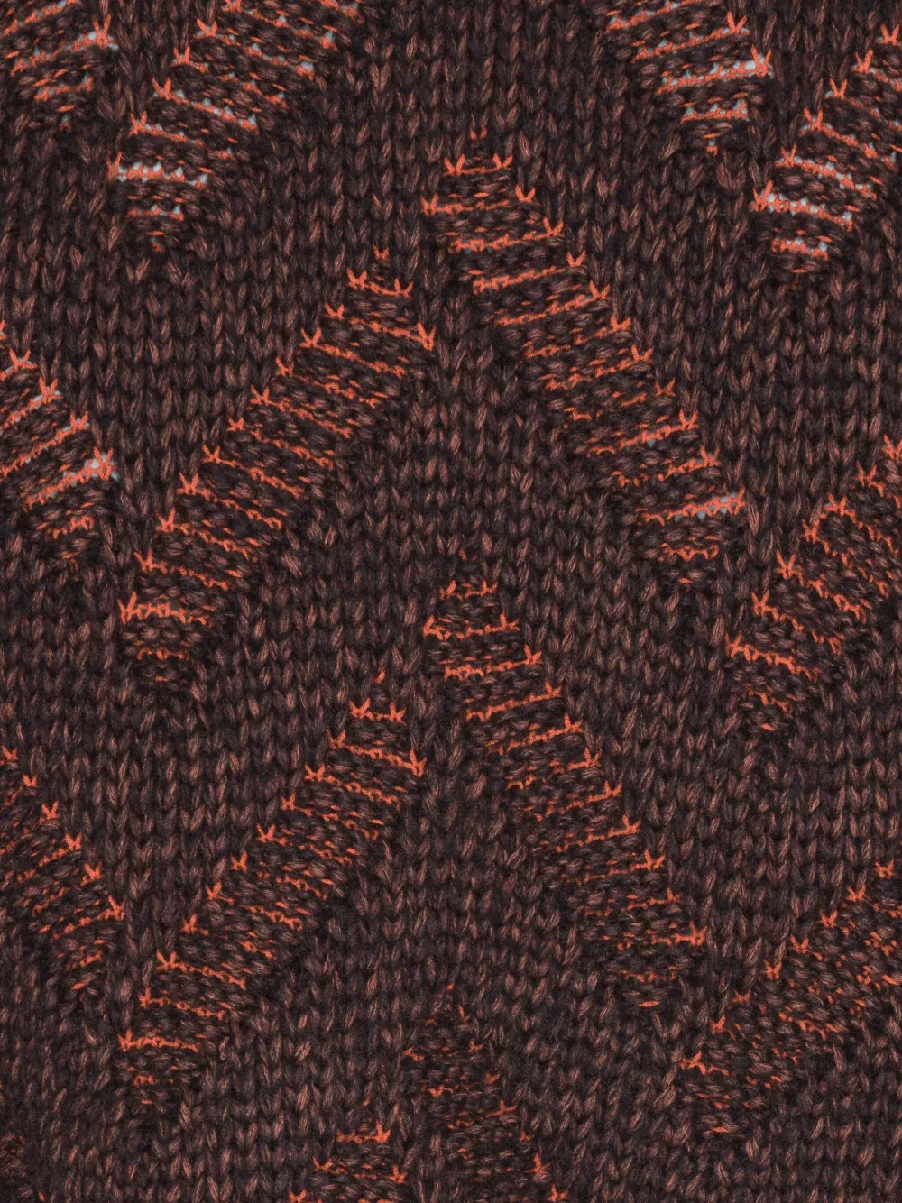 Henrik Vibskov Coltrui met chevron-patroon Bruin