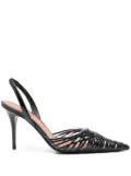 Amina Muaddi 90mm Lori slingback pumps - Black