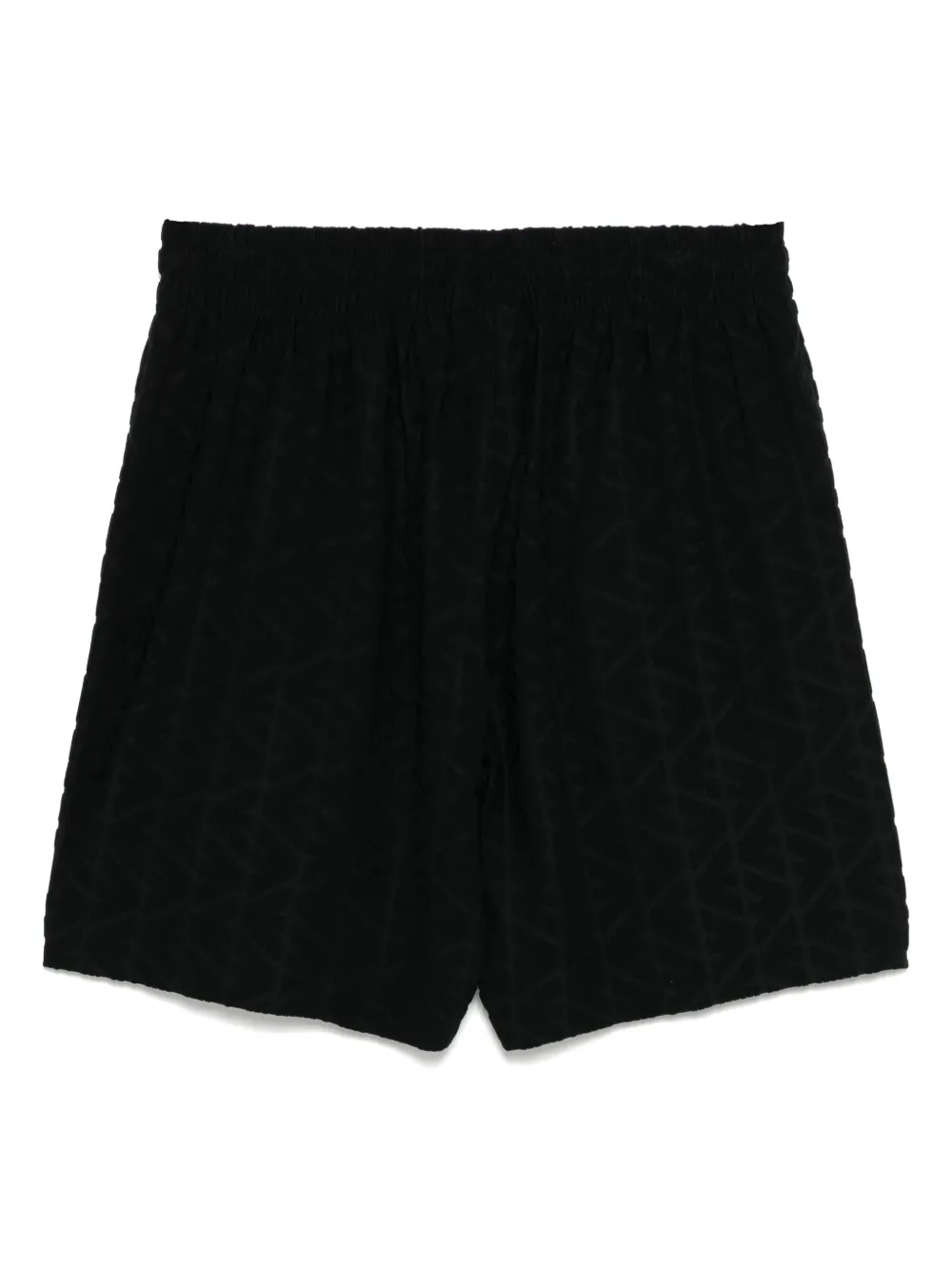 Emporio Armani Shorts met geborduurd logo Zwart