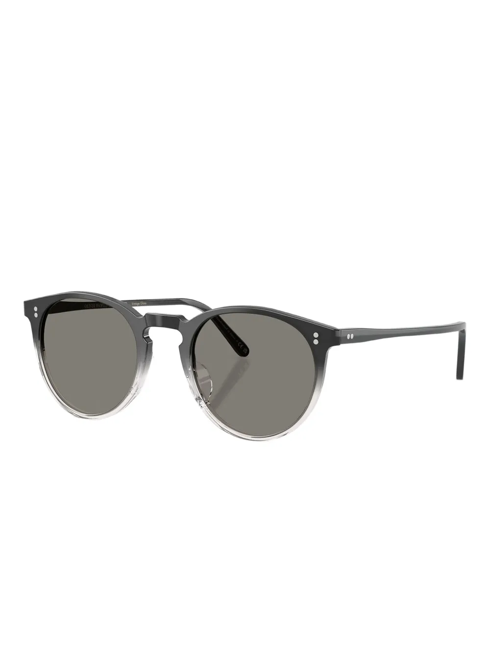 Oliver Peoples Zonnebril met rond montuur Grijs