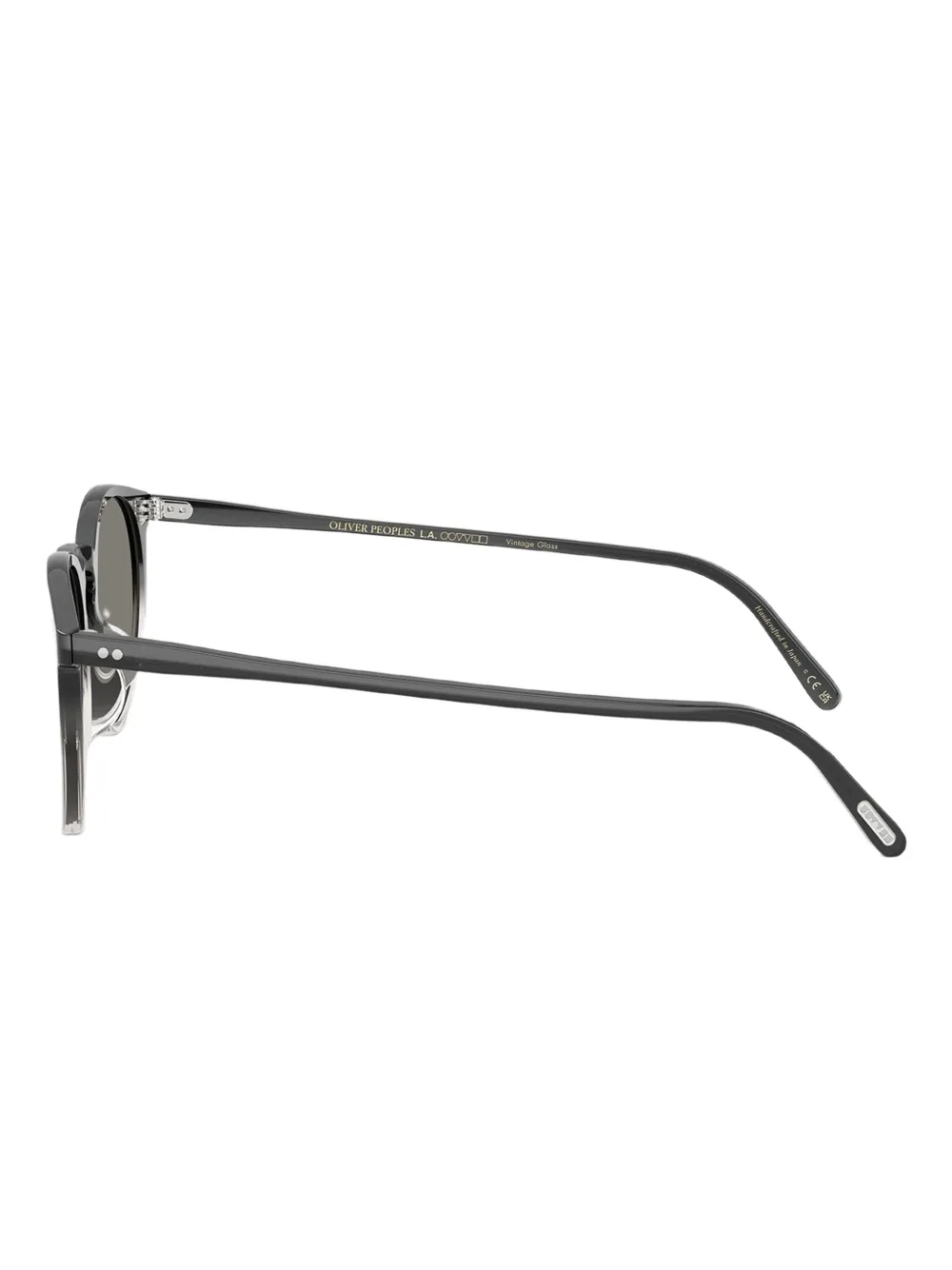 Oliver Peoples Zonnebril met rond montuur Grijs