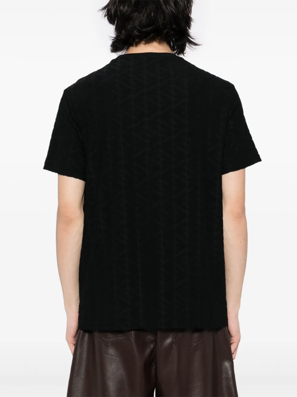Emporio Armani T-shirt met ronde hals Zwart