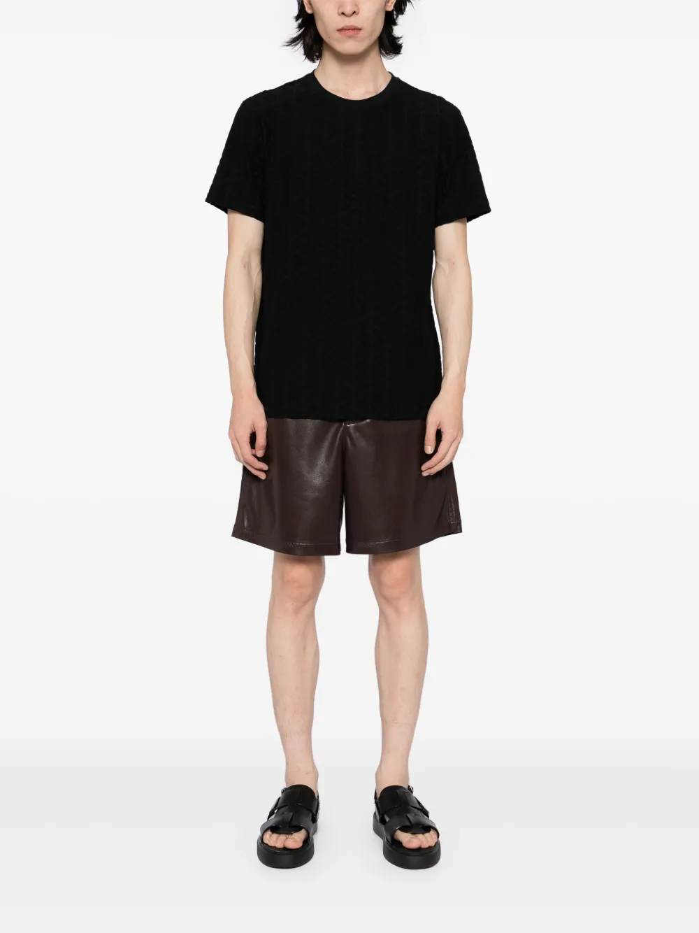 Emporio Armani T-shirt met ronde hals Zwart