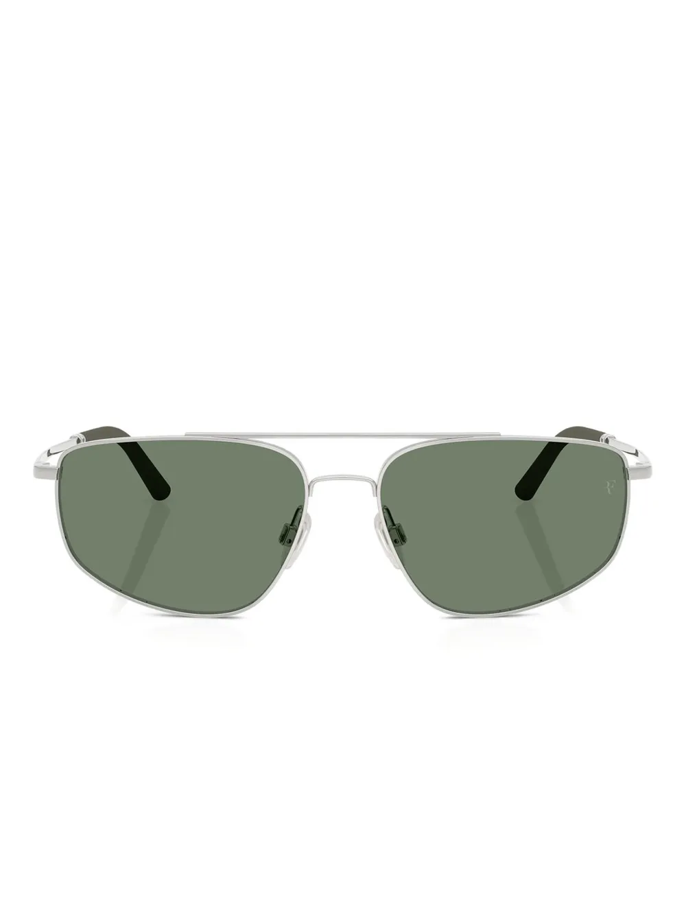 Oliver Peoples metal rectangle sunglasses Zilver