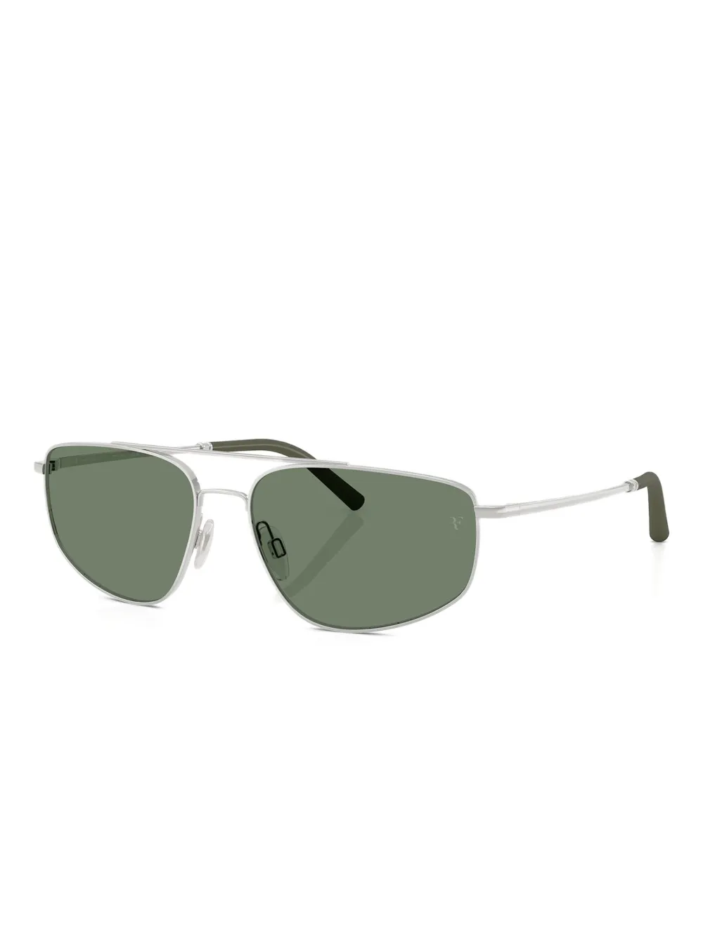 Oliver Peoples metal rectangle sunglasses Zilver