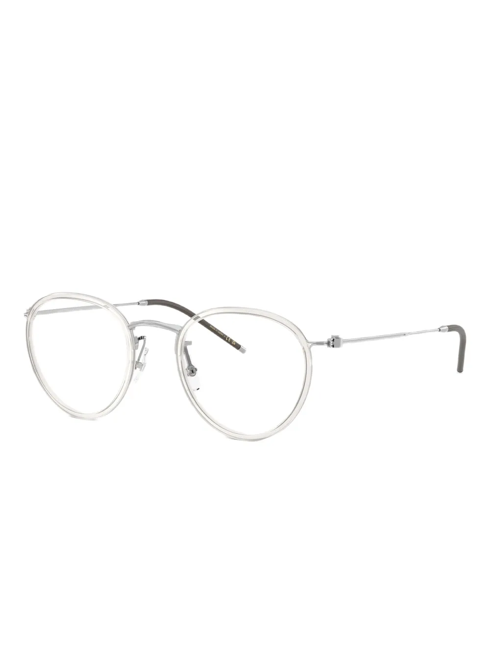 Oliver Peoples Bril met rond montuur Zilver