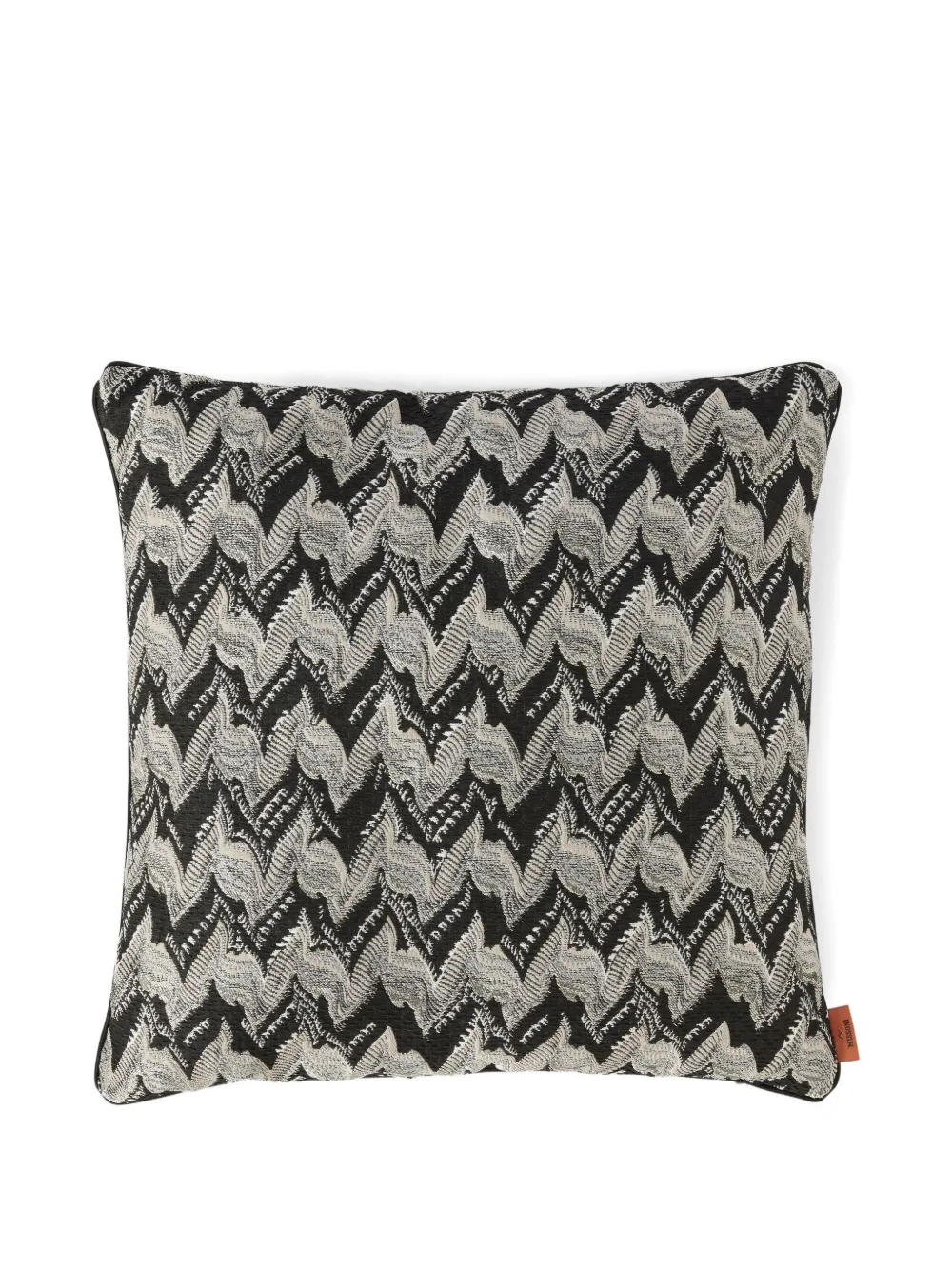 Missoni Home zigzag-pattern cushion | Black | Image 1