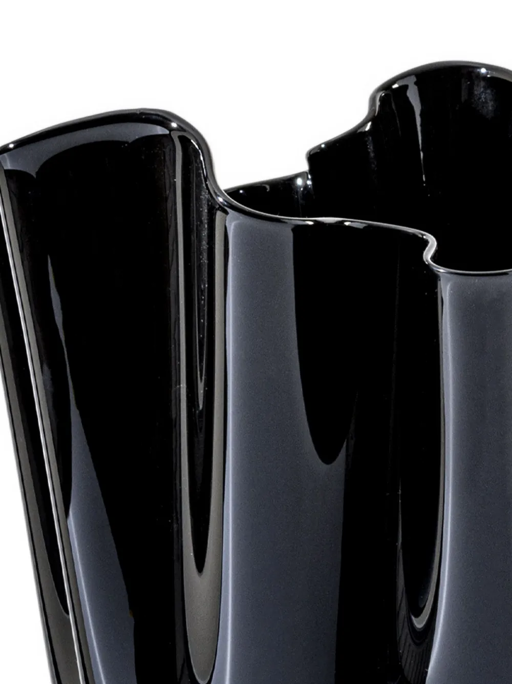 Venini Bathrobe Vase In Black