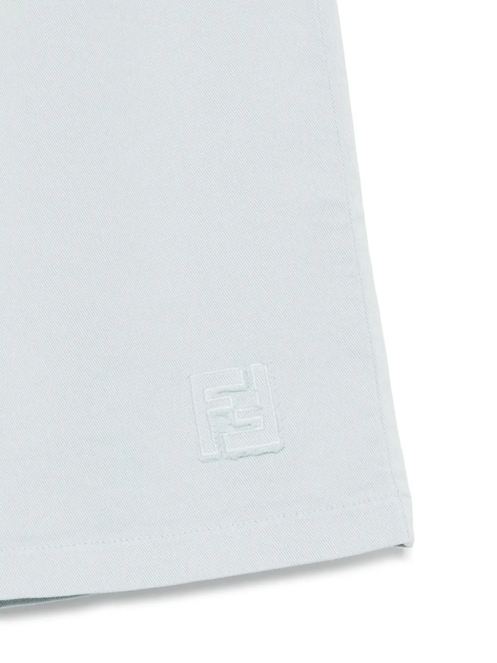 Fendi Kids Bermuda shorts met FF-logo Blauw