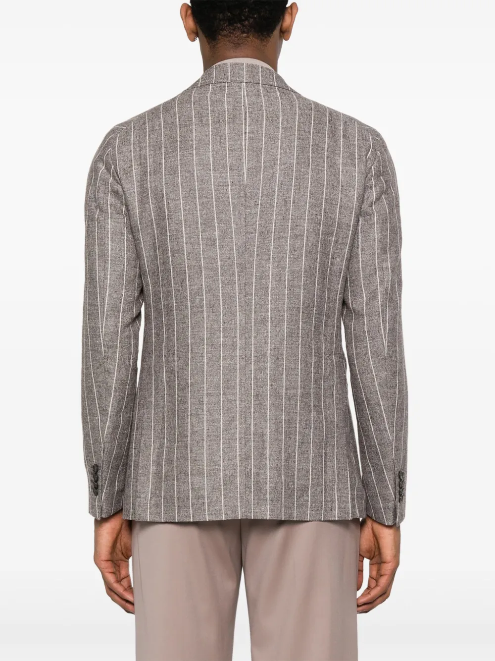 Tagliatore Blazer met krijtstreep Bruin