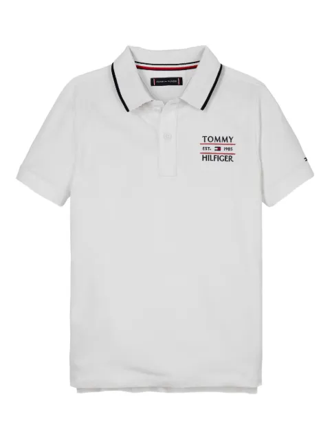 Tommy Hilfiger Junior playera tipo polo con logo bordado