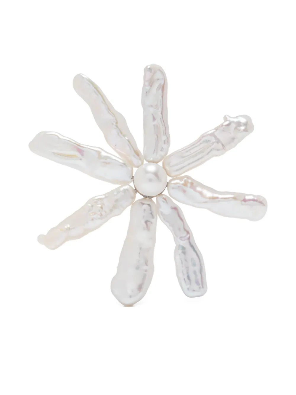 Simone Rocha Flower-design Earrings In Silver