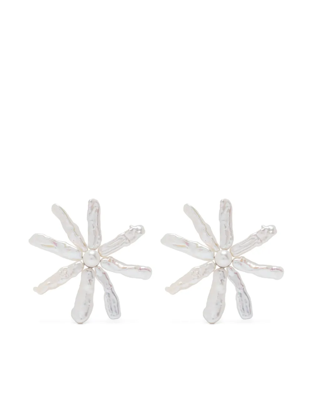 Simone Rocha flower-design earrings | Silver | Image 1