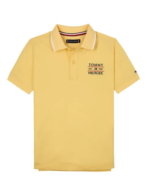 Tommy Hilfiger Junior playera tipo polo con logo bordado