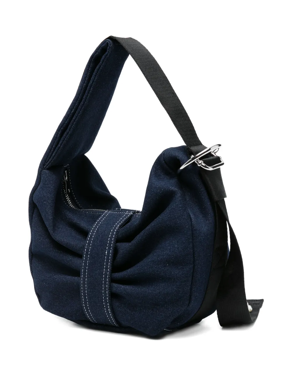 Simone Rocha Bow Pearl-embellished Shoulder Bag In Blue