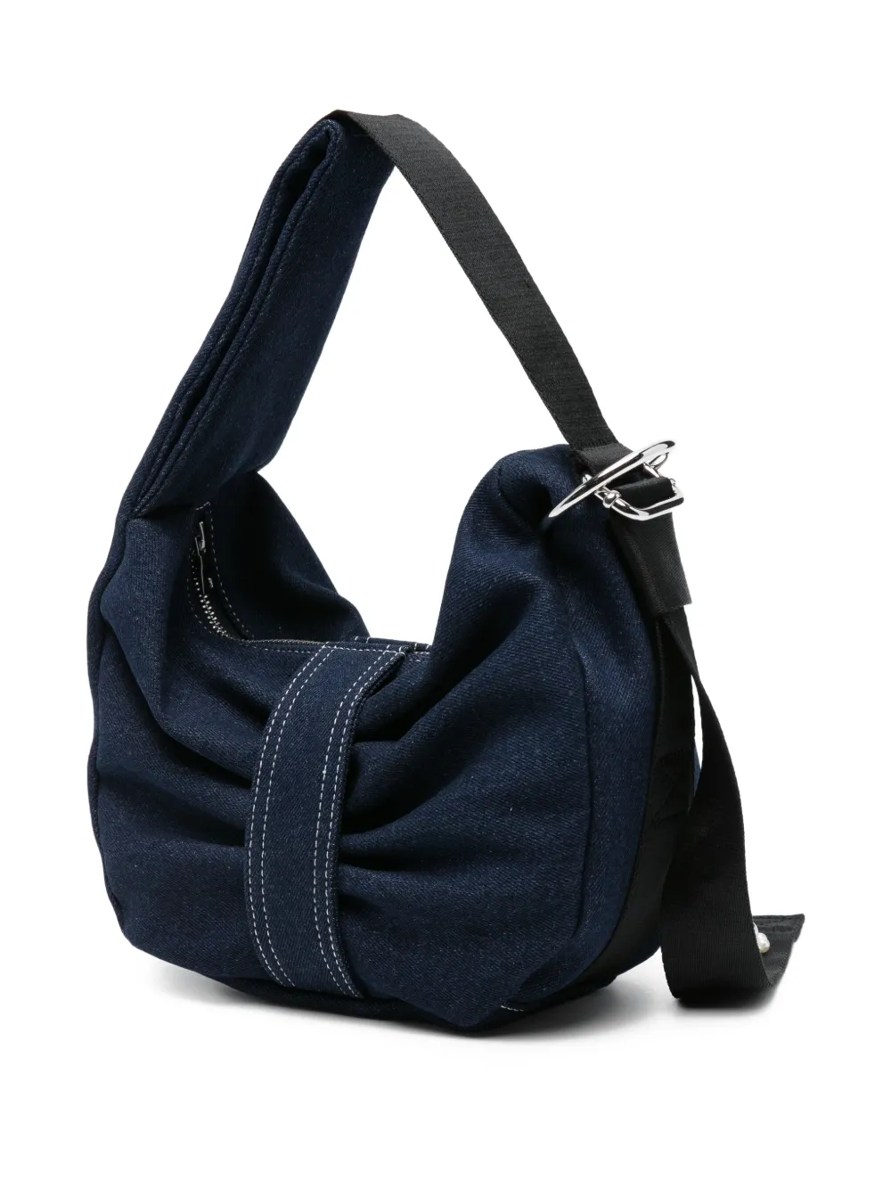 Simone Rocha Schoudertas verfraaid met parel en strik Blauw