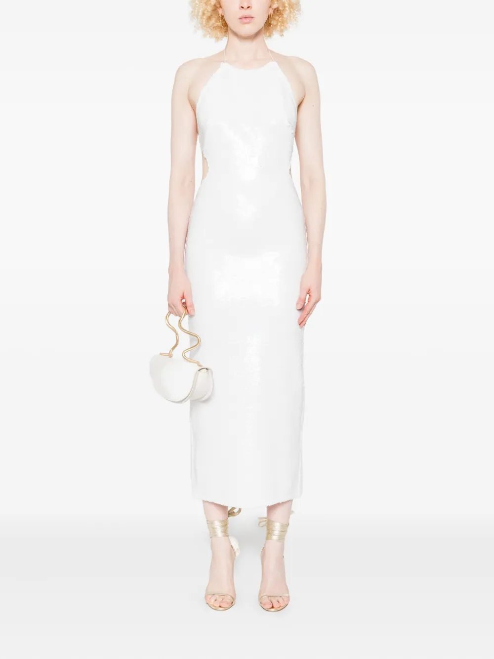 The New Arrivals Ilkyaz Ozel Cindy midi dress - Wit