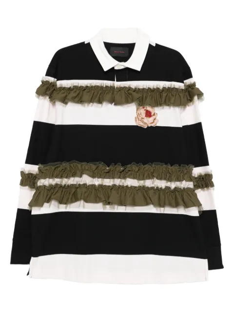 Simone Rocha ruffle-detail polo shirt