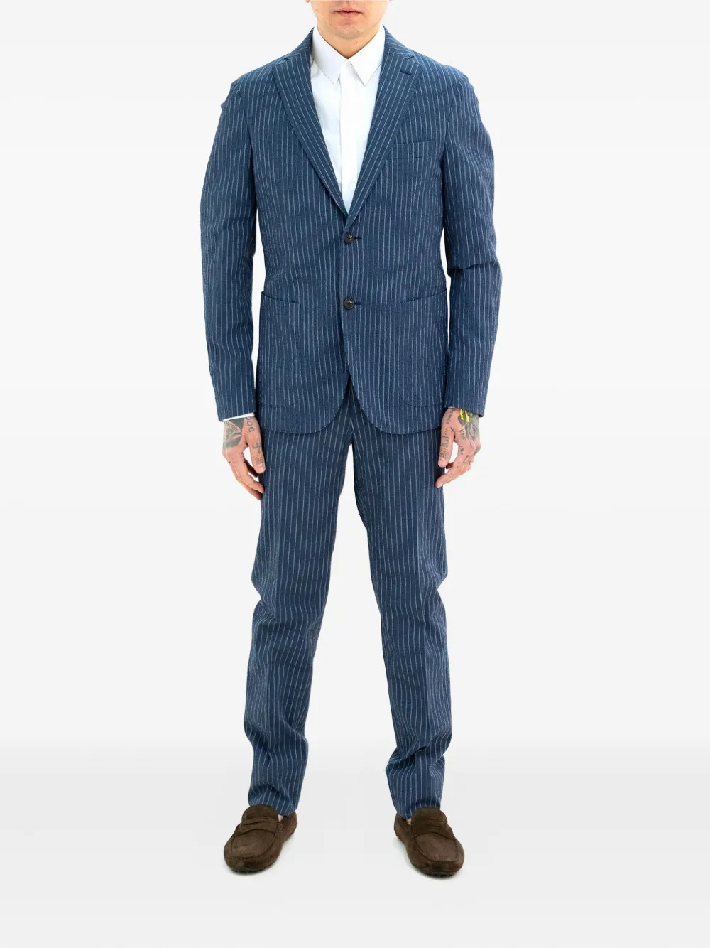 Incotex Katoenen broek - Blauw