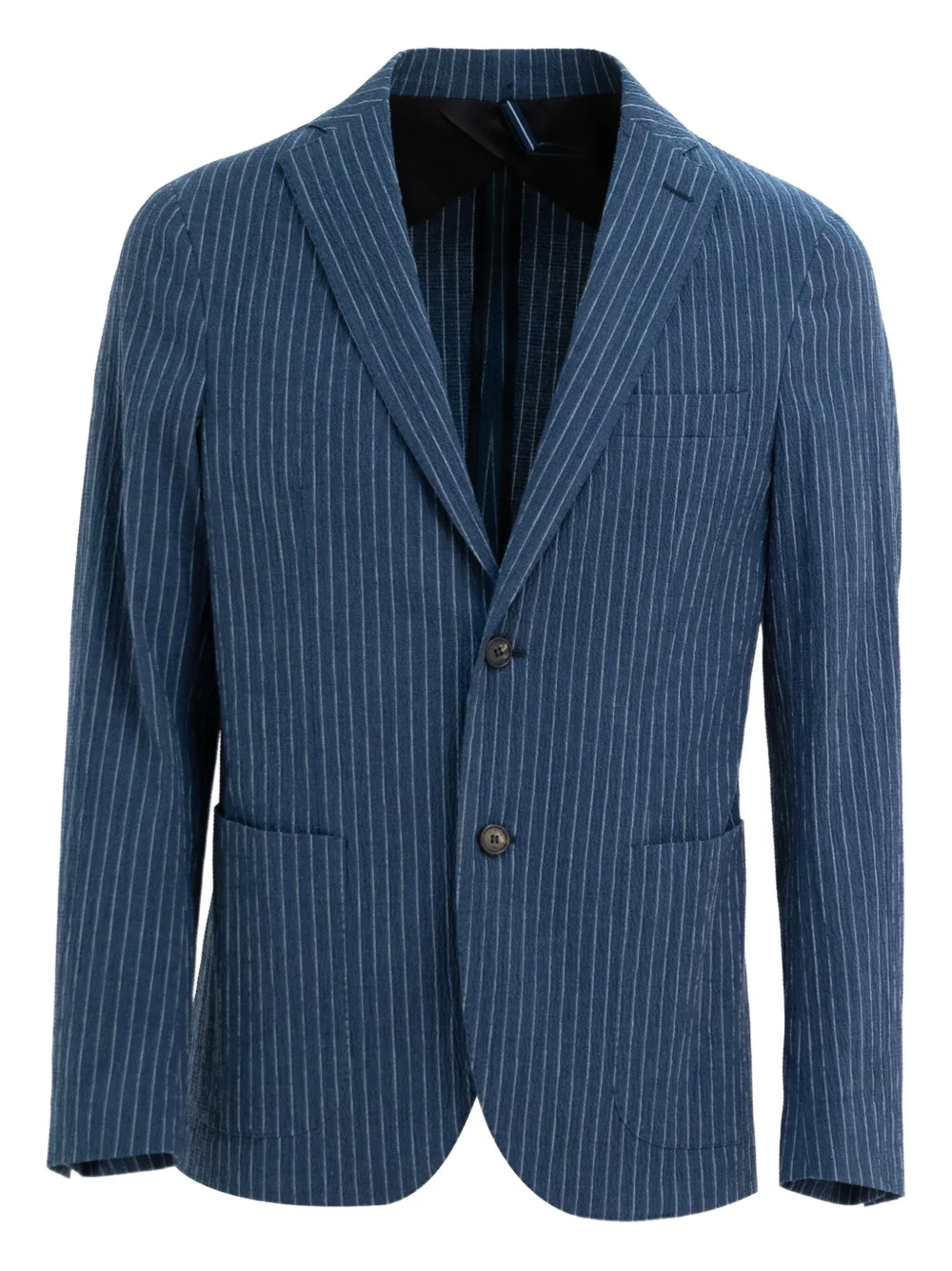 Incotex blazer en coton | bleu | Image 1