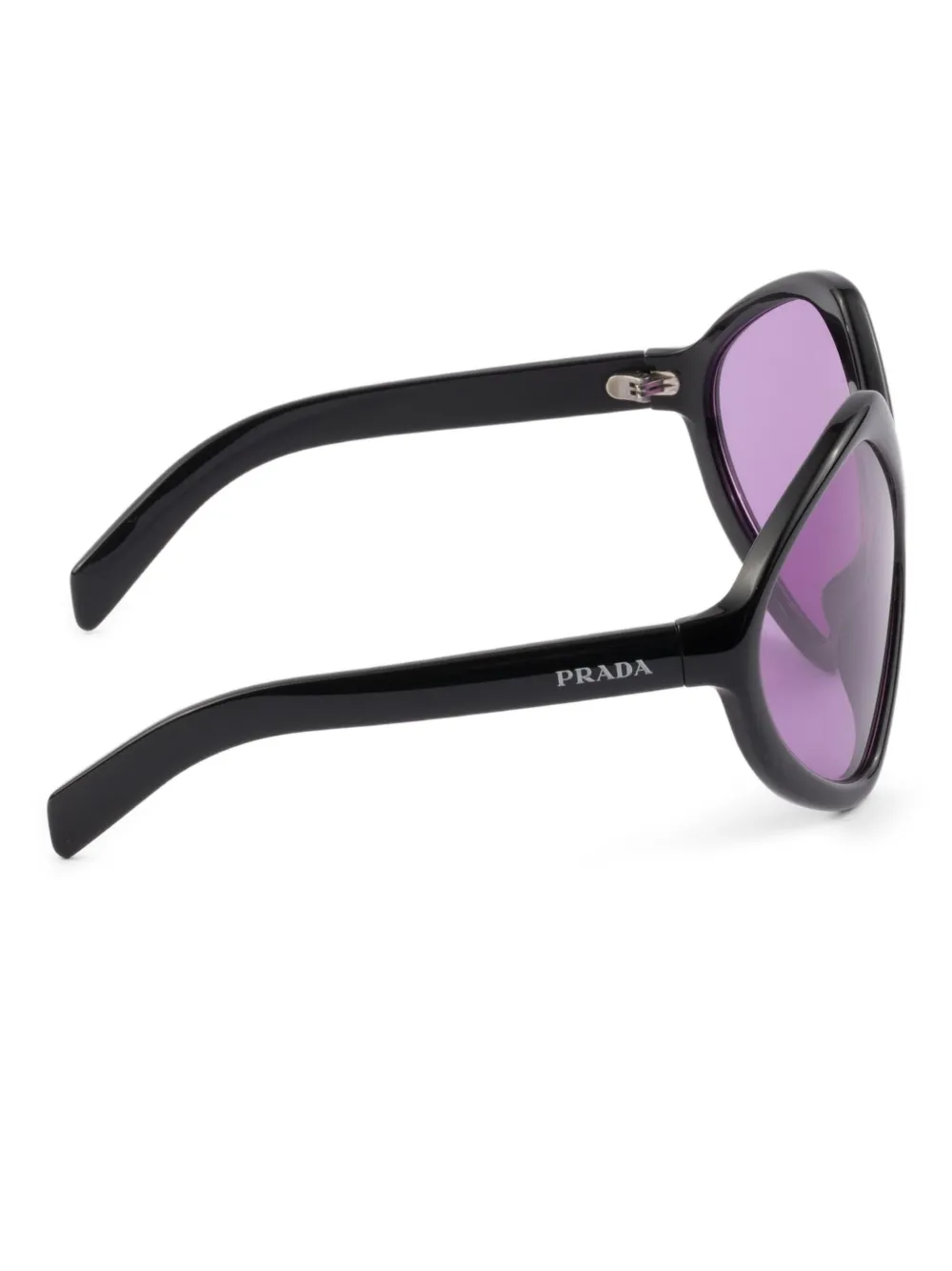Prada Eyewear Runway zonnebril met getinte glazen Zwart
