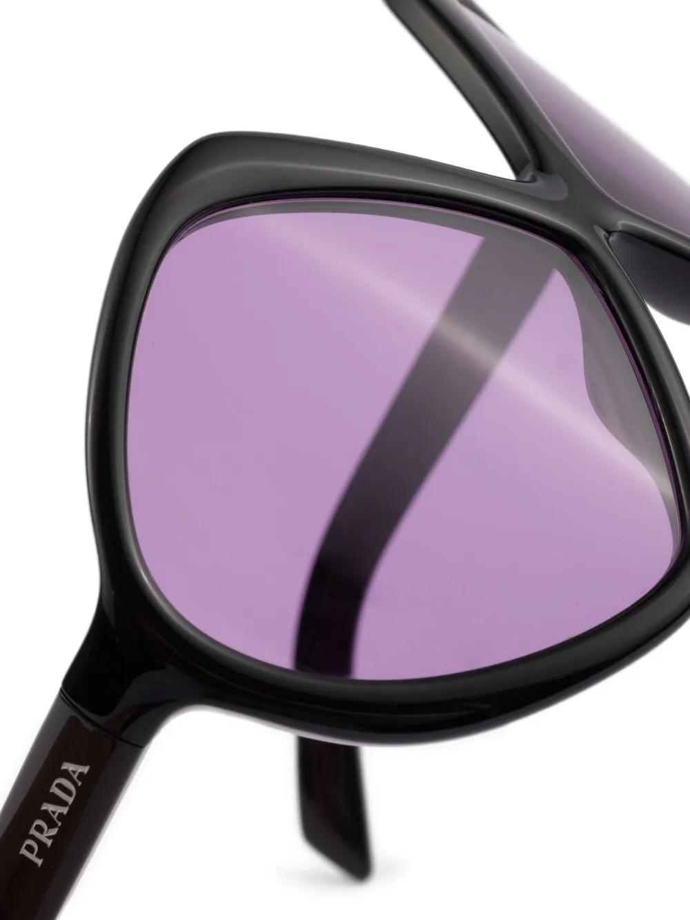 Prada Eyewear Runway zonnebril met getinte glazen Zwart