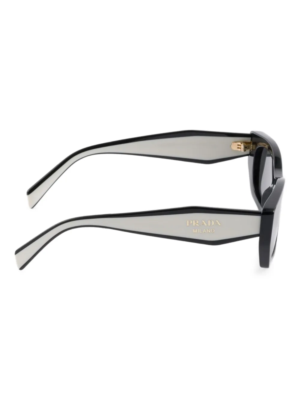 Prada Eyewear Zonnebril met logoprint Zwart