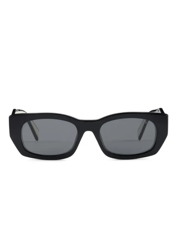 Prada Eyewear スクエアフレーム サングラス | ブラック | FARFETCH JP