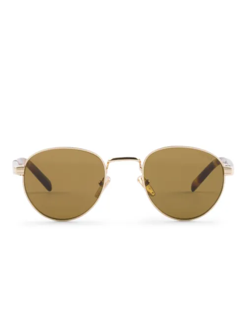 Lunettes de soleil à monture ronde - Prada Eyewear - Modalova