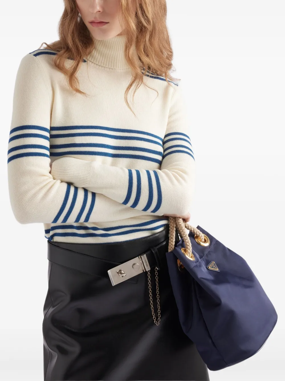 Prada Wollen coltrui Wit