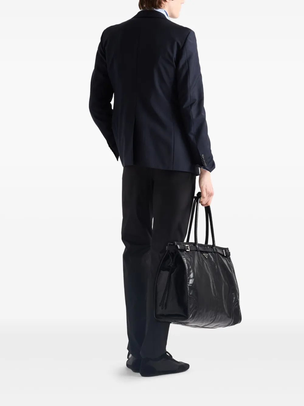 Prada Katoenen popeline broek Zwart
