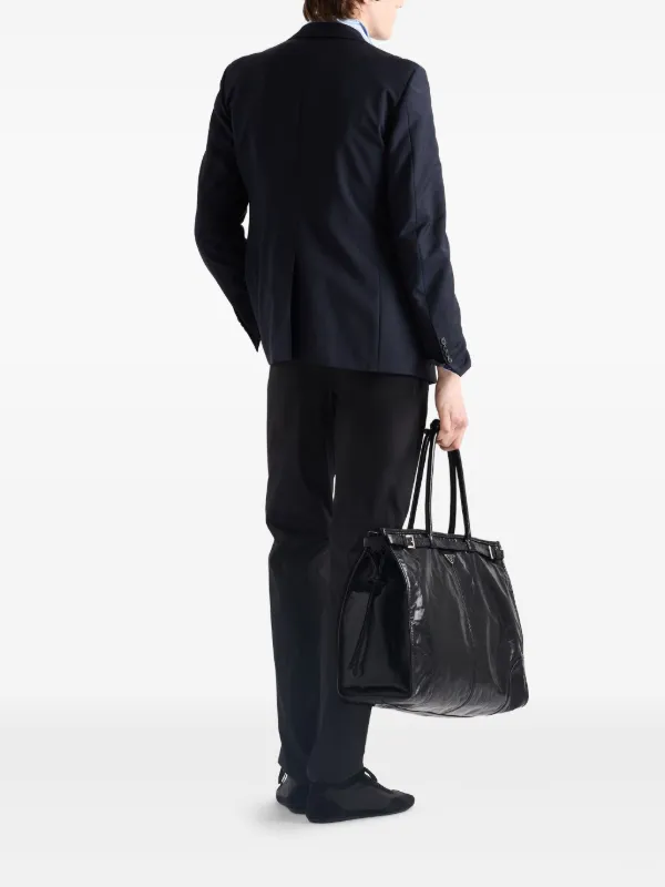 ◆大人気◆【PRADA】コットンポプリン パンツ Prada コットンポプリンパンツ | ブラック | FARFETCH JP