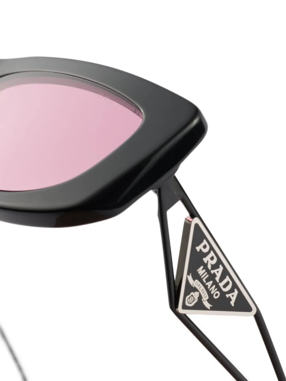 Prada Eyewear Zonnebril met logo Zwart