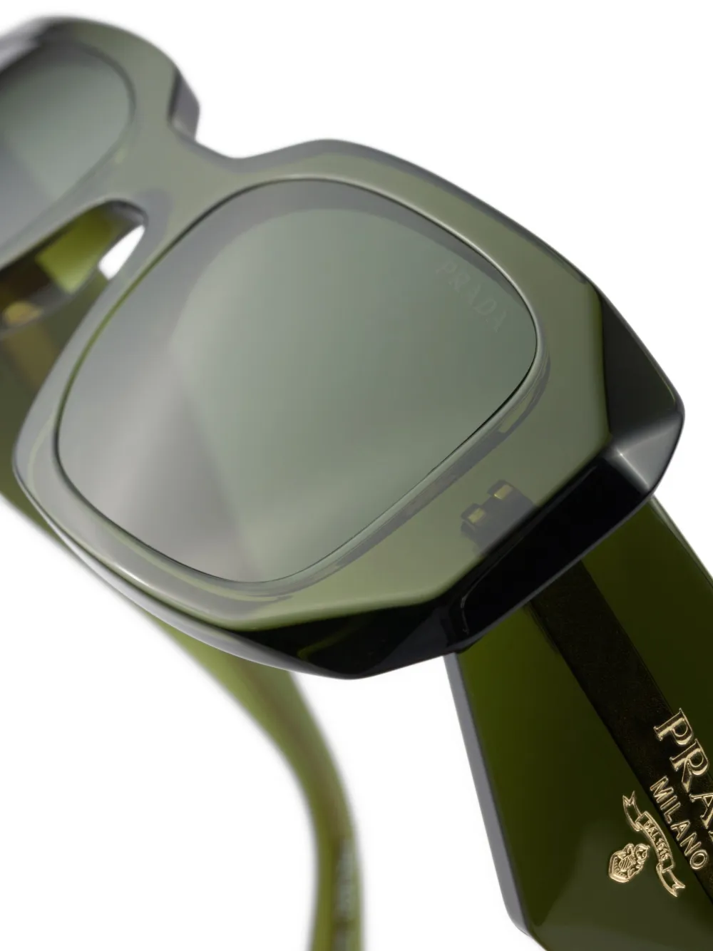 Prada Eyewear Zonnebril Groen