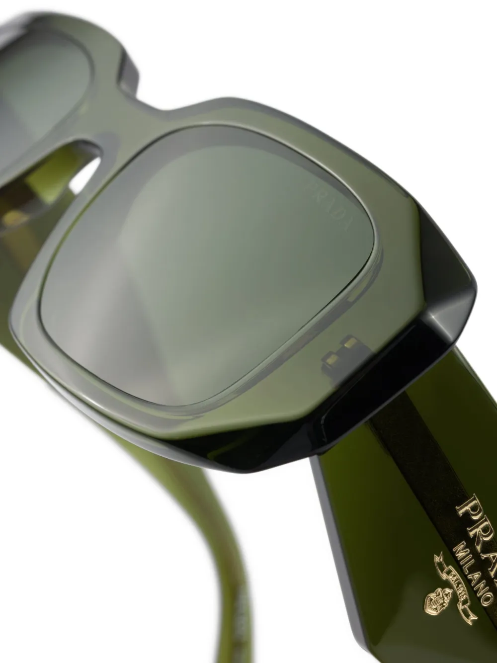 Prada Eyewear Zonnebril Groen