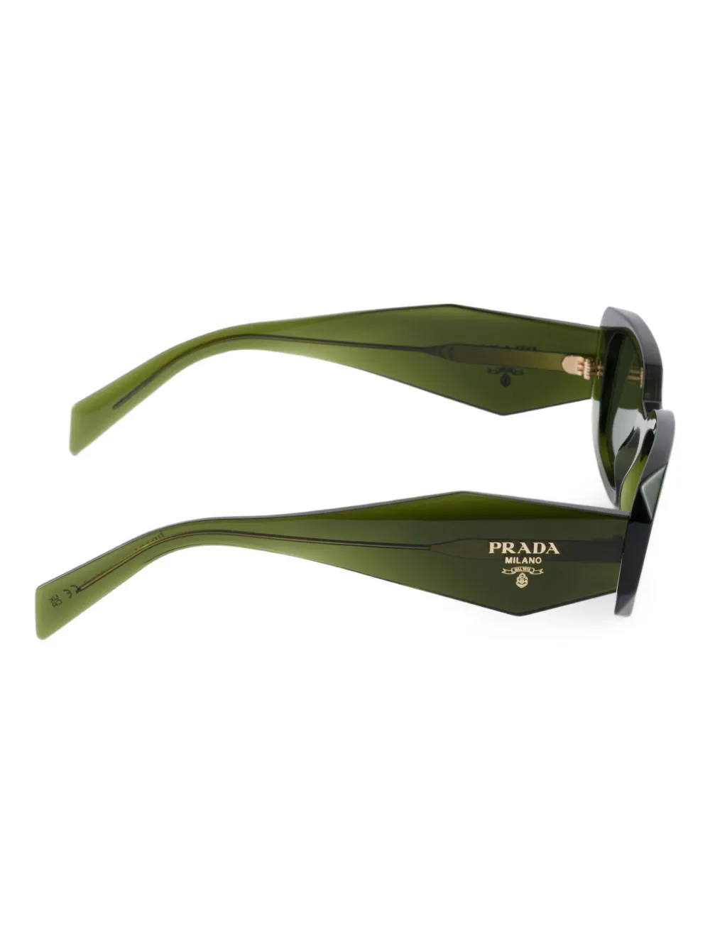 Prada Eyewear Zonnebril Groen