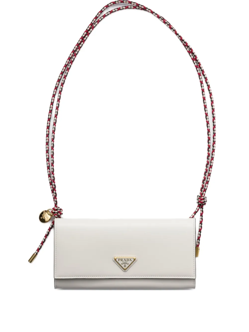 Prada Clutch con tracolla intrecciata | bianco | Image 1