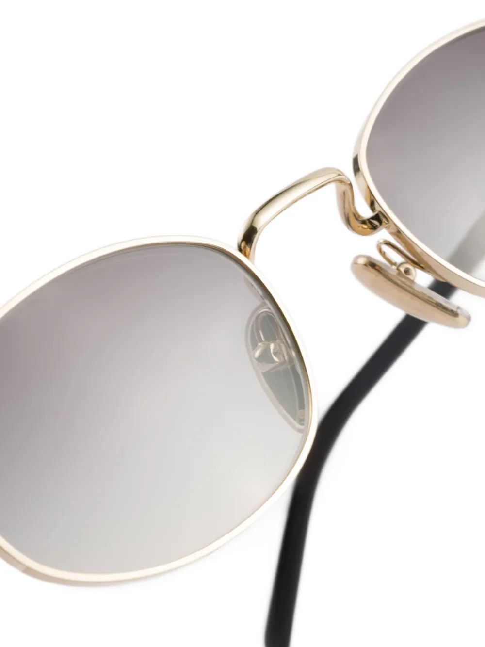 Prada Eyewear Zonnebril met ovalen montuur Goud