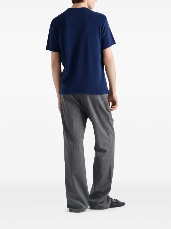 Prada Terry T-shirt | Blue | FARFETCH ID