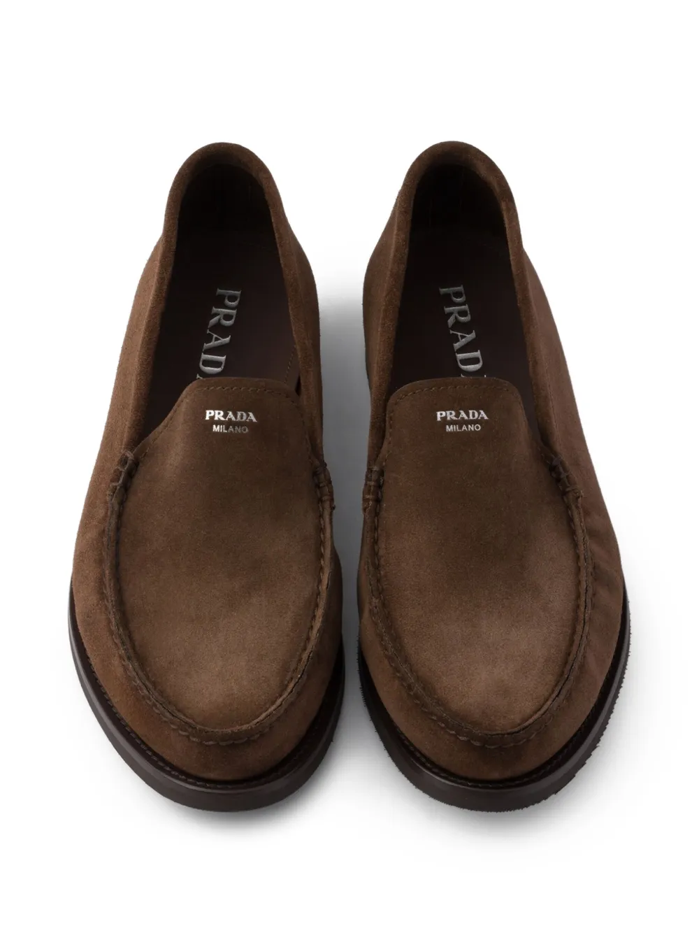 Prada suede loafers Brown